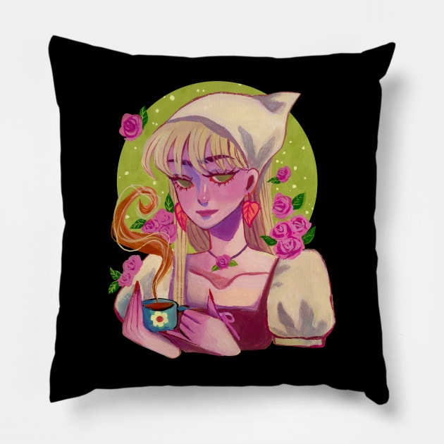 Forestcore Pillow by LavendarCat