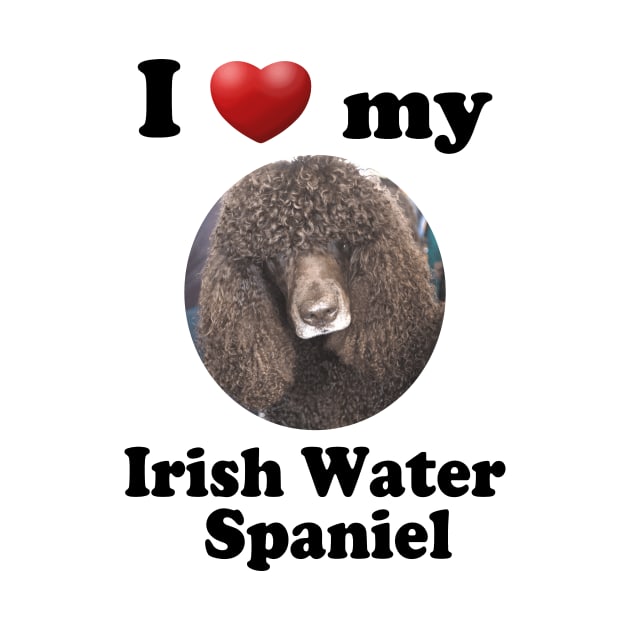 I Love My Irish Water Spaniel by Naves