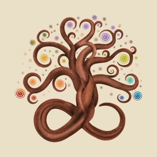 Tree of Life Swirl - Infinity T-Shirt