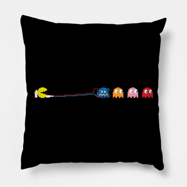 Pacbusters Pillow by TedDastickJr