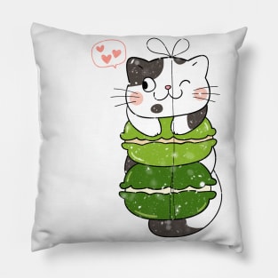 cat kawaii anime girl, Just A Girl Who Loves Anime and ramen Pillow