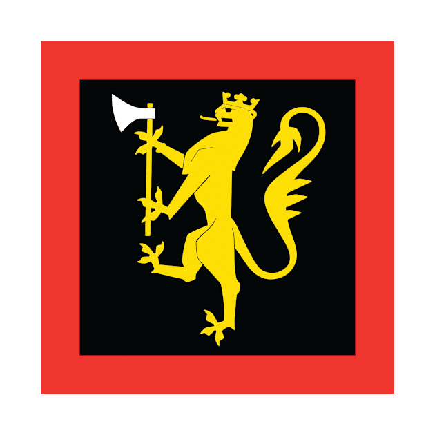 Norwegian military standard of Telemark Battalion by Wickedcartoons