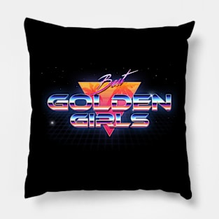 The Golden Girls Retro Crome Art Pillow