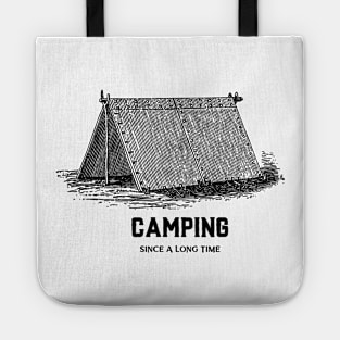 Camping Adventure Vintage Sunset Tent Retro Since Tote