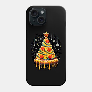 Pizza Xmas Tree, Christmas Style Pizza Lover Phone Case