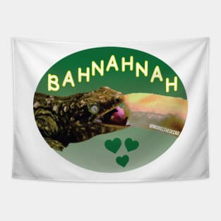 Muriel Loves Bahnahnah (green color) Tapestry