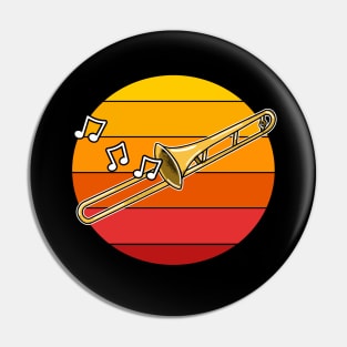 Trombone Summer Festival Trombonist Brass Musician Pin