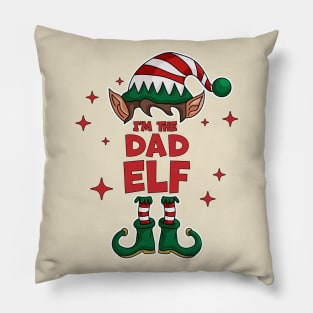 I'm The Dad Elf - Funny Christmas Matching Family Group Xmas Pillow