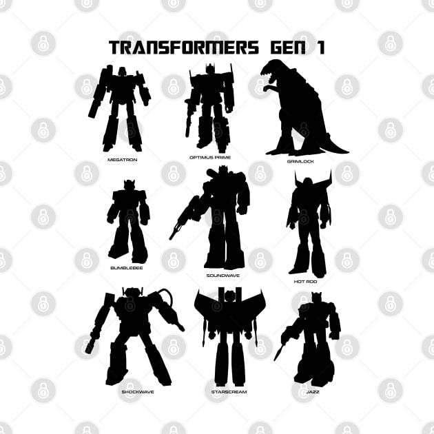 Transformers - GEN 1- silhouettes 2.0 by ROBZILLA