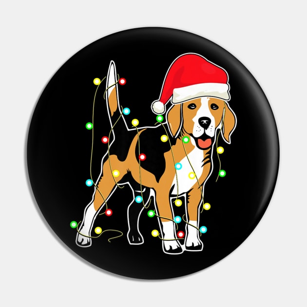 beagle christmas lights santa hat xmas Pin by Mitsue Kersting