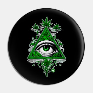 Weed heightened perception Pin
