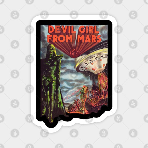 Devil Girl From Mars )( Cult Classic Horror Sci Fi Fan Art Magnet by darklordpug