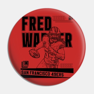 fred warner || san francisco 49ers | Black retro Pin