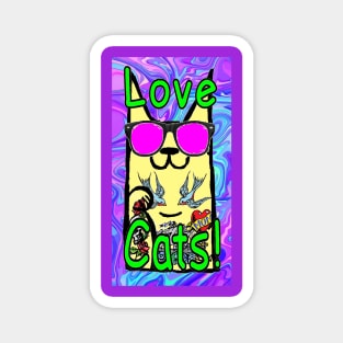 gothic,goth,nugoth,love,kitty,cat,cats Magnet