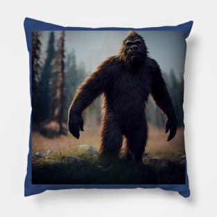 Sasquatch in Nature Pillow