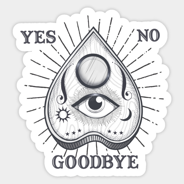 Yes No Goodbye Magic Ouija Vintage Planchette Design Ouija