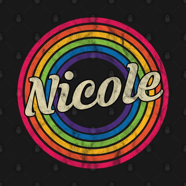 Nicole - Retro Rainbow Faded-Style by MaydenArt