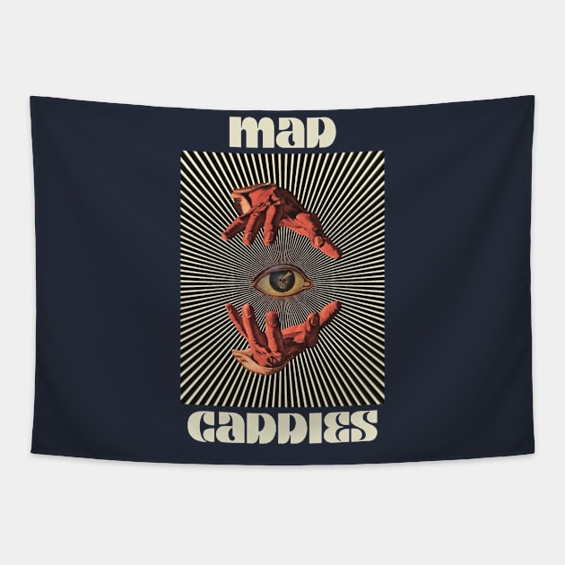 Hand Eyes Mad Caddies Tapestry by Kiho Jise