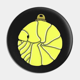 yellow  isopod bauble Pin