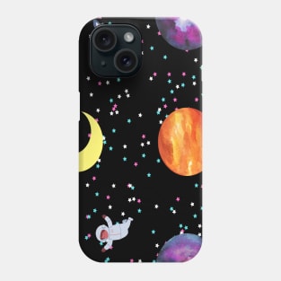 Astronaut in space Phone Case