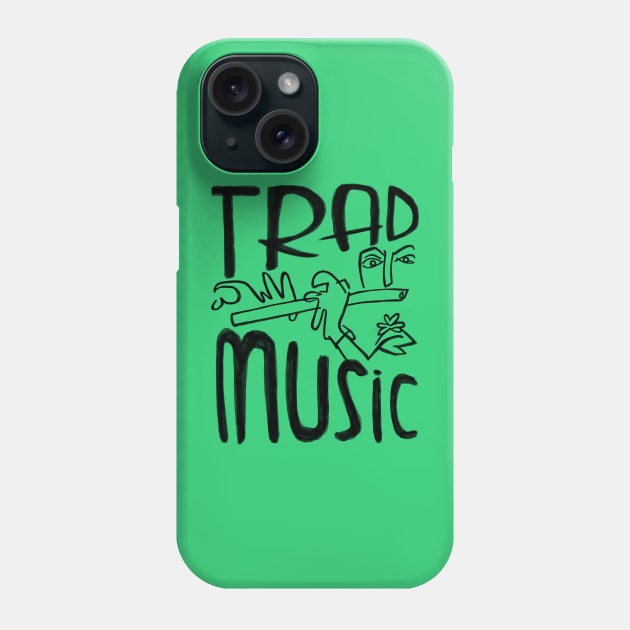 Ireland, Music, Irish Trad Music Phone Case by badlydrawnbabe