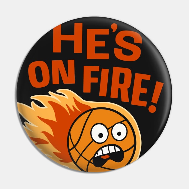 He's On Fire! - Retro NBA Jam Pin by sombreroinc