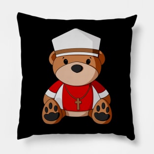 Priest Teddy Bear Pillow
