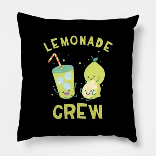 Cute kawaii Lemonade Crew fun summertime Pillow