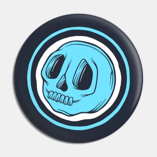 BluCranium Blue Skull Pin