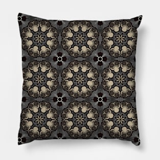 Star shaped black and white pattern - WelshDesignsTP002 Pillow