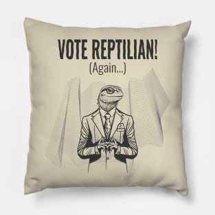 Vote Reptilian! Pillow