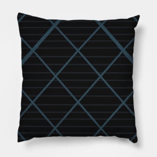Blue Plaid, Dark Pillow