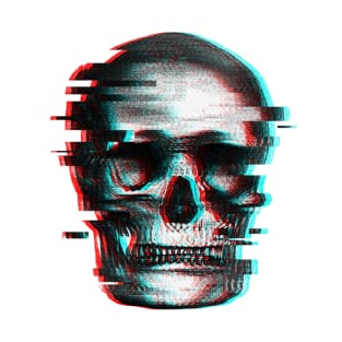 skull with colourful gradient T-Shirt