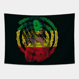 Reggae Rasta flag and Redemption Tapestry