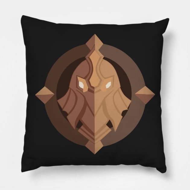 Warrior : Mobile legends Rank Vector Pillow by HKartworks