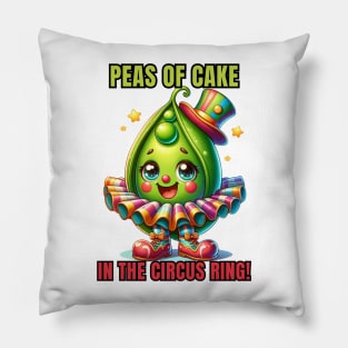 Circus Pea Performer Art Pillow