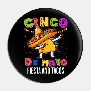 Fiesta Time! Dabbing Taco with Sombrero Pin
