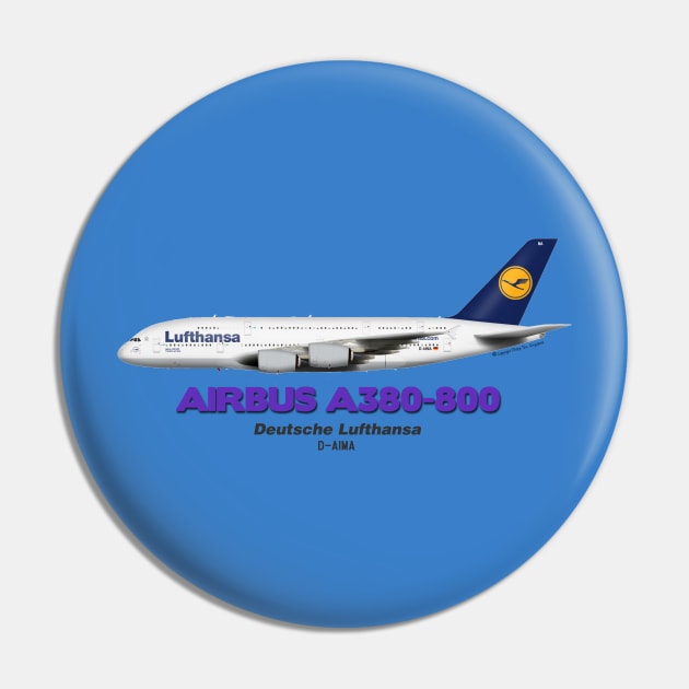Airbus A380-800 - Lufthansa Pin by TheArtofFlying