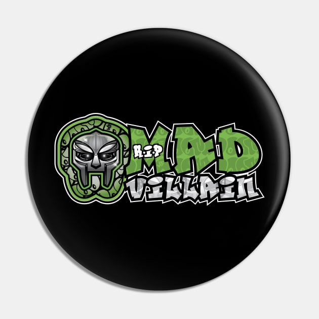 R.I.P. Madvillain - MF Doom tribute Pin by Gimmickbydesign