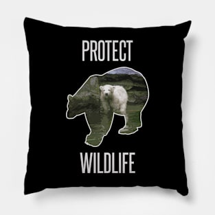 Protect wildlife - polar bear design Pillow