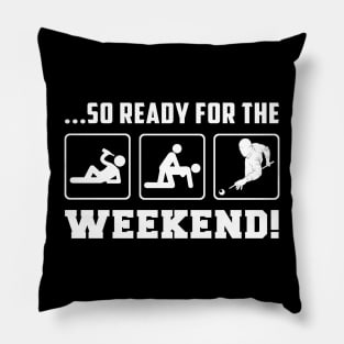 Rack 'Em Up for Fun: Beer Billiard Weekend Tee for Your Cue-cial Time! Pillow