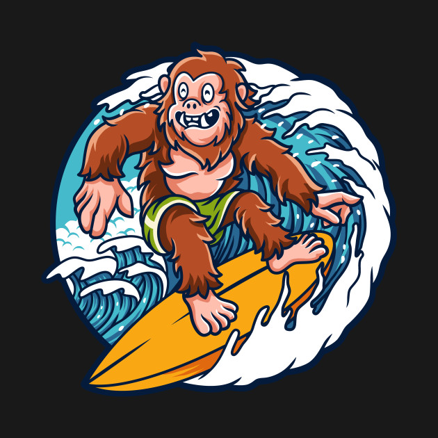 Disover Sasquatch Surf - Summer - T-Shirt