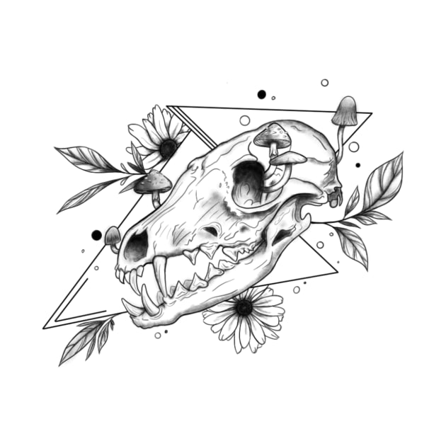 Fox skull Design by AchillesHelios