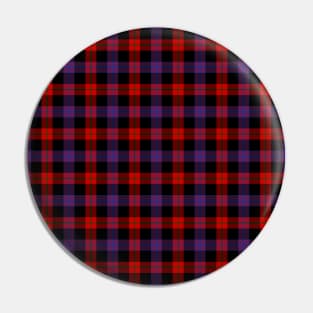 Brown Modern Plaid Tartan Scottish Pin