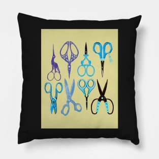 Scissors illustration Pillow