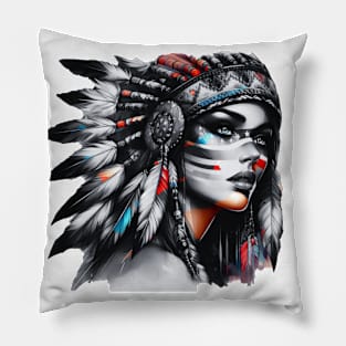 Native American, Beauty, Wild Rose | Catsie Cat Pillow