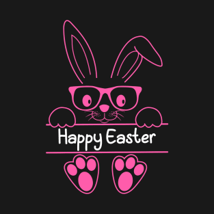 Happy Easter Day Bunny Rabbit Face Easter Day T-Shirt