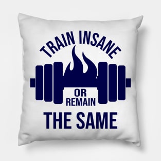 Train Insane or remain the same Pillow