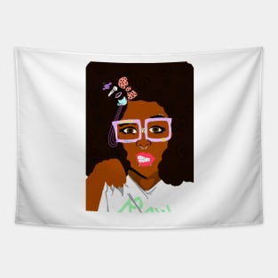 Alternative Black Girl 1 Tapestry