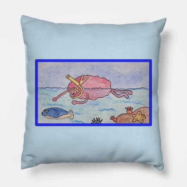 Let's go snorkelling! Pillow by HFGJewels